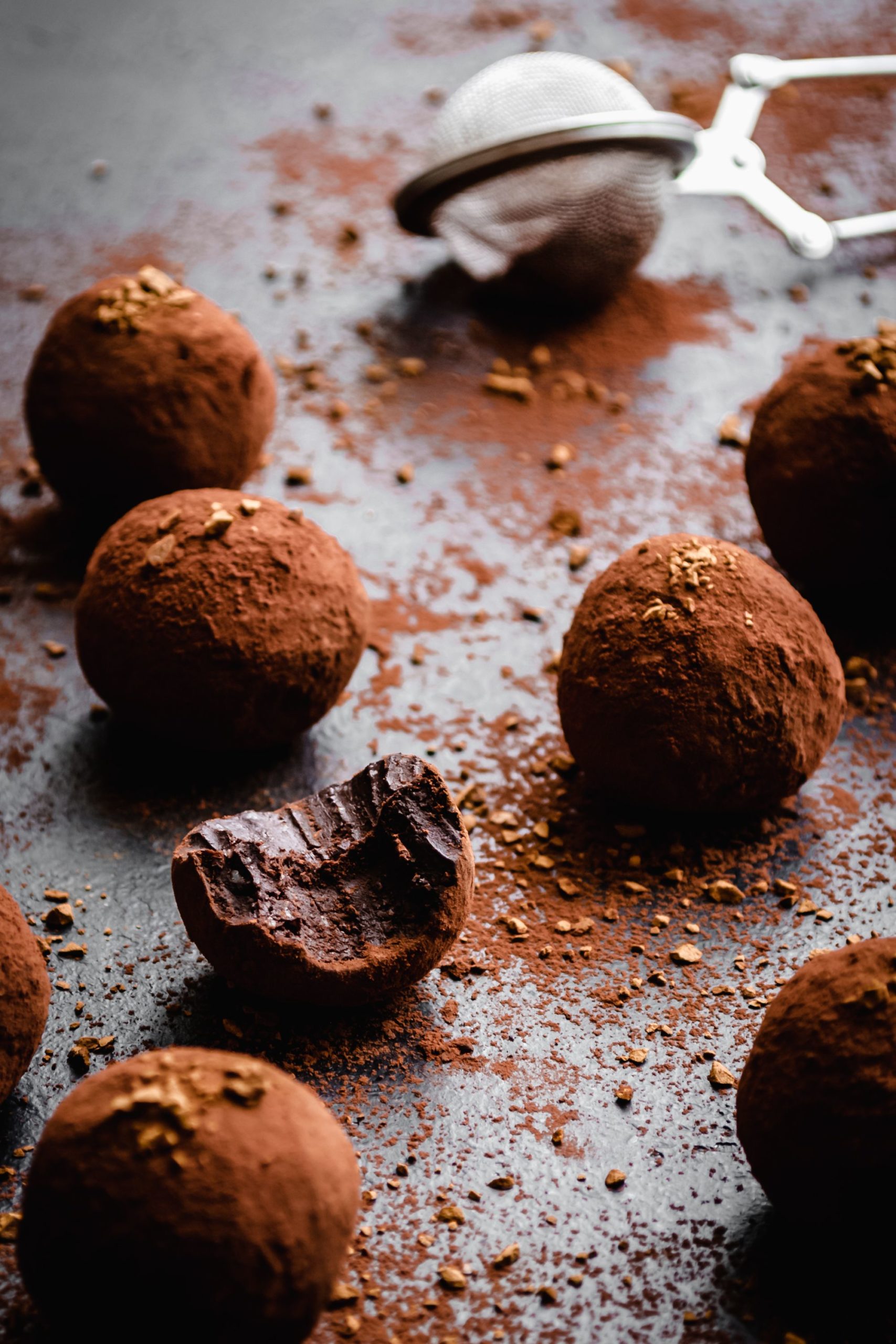 Truffes au chocolat et espresso // Breakfast & Bowls Photographe culinaire